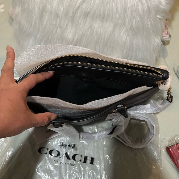 NWT COACH SIGNATURE SATCHEL BAG WITH WALLET - Picture 7 of 13